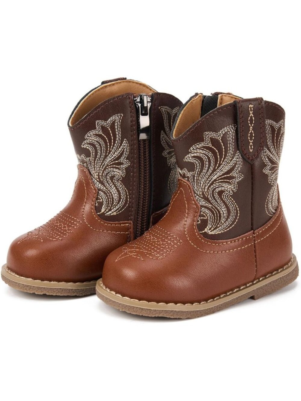 Infant Western Cowboy Cowgirl Boots - Toddler All-Season Shoes for Kids